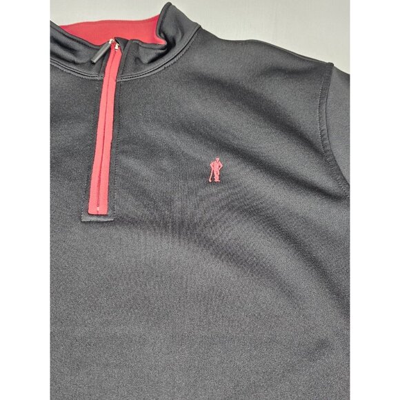 Payne Stewart Legacy Golf Pullover Mens Large. Qt Zip Long Sleeve. Red & Black - Picture 3 of 6
